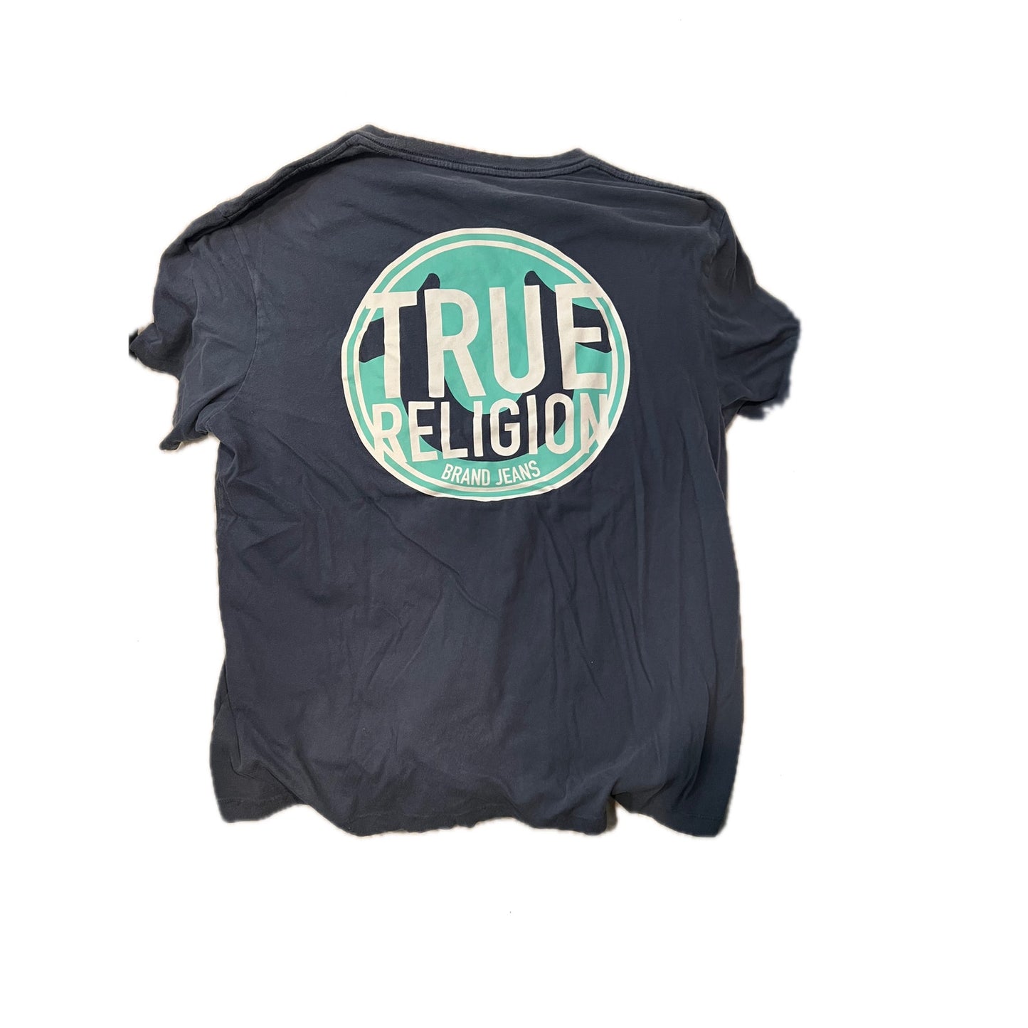 True Religion Blue Gray Tee Shirt Mens 2XL