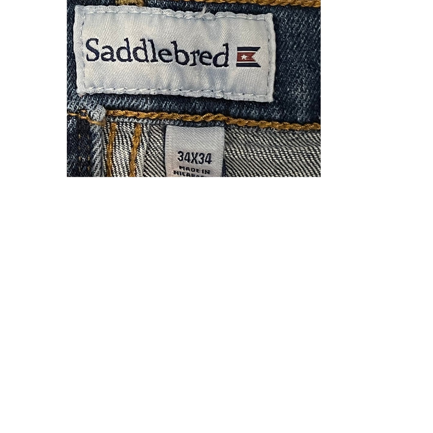Saddlebred Pantalones Vaqueros de Corte Recto para Hombre 34x34