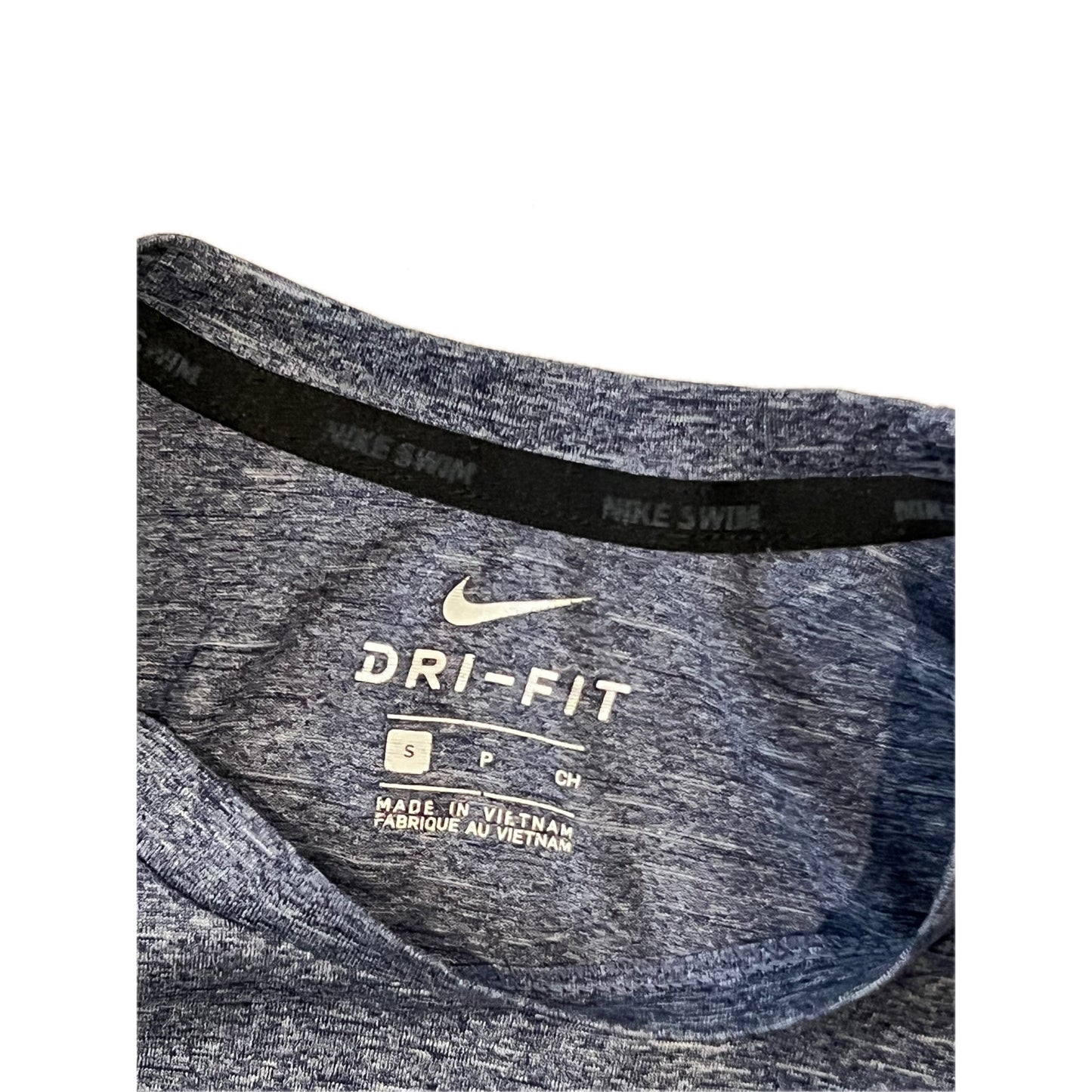 Nike Dri Fit Gris Azul Camiseta de nieve para hombre Talla S