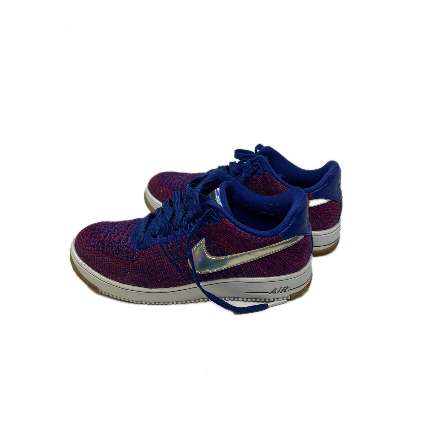 Nike Air Force 1 Low Flyknit USA Purple Blue Womans 7