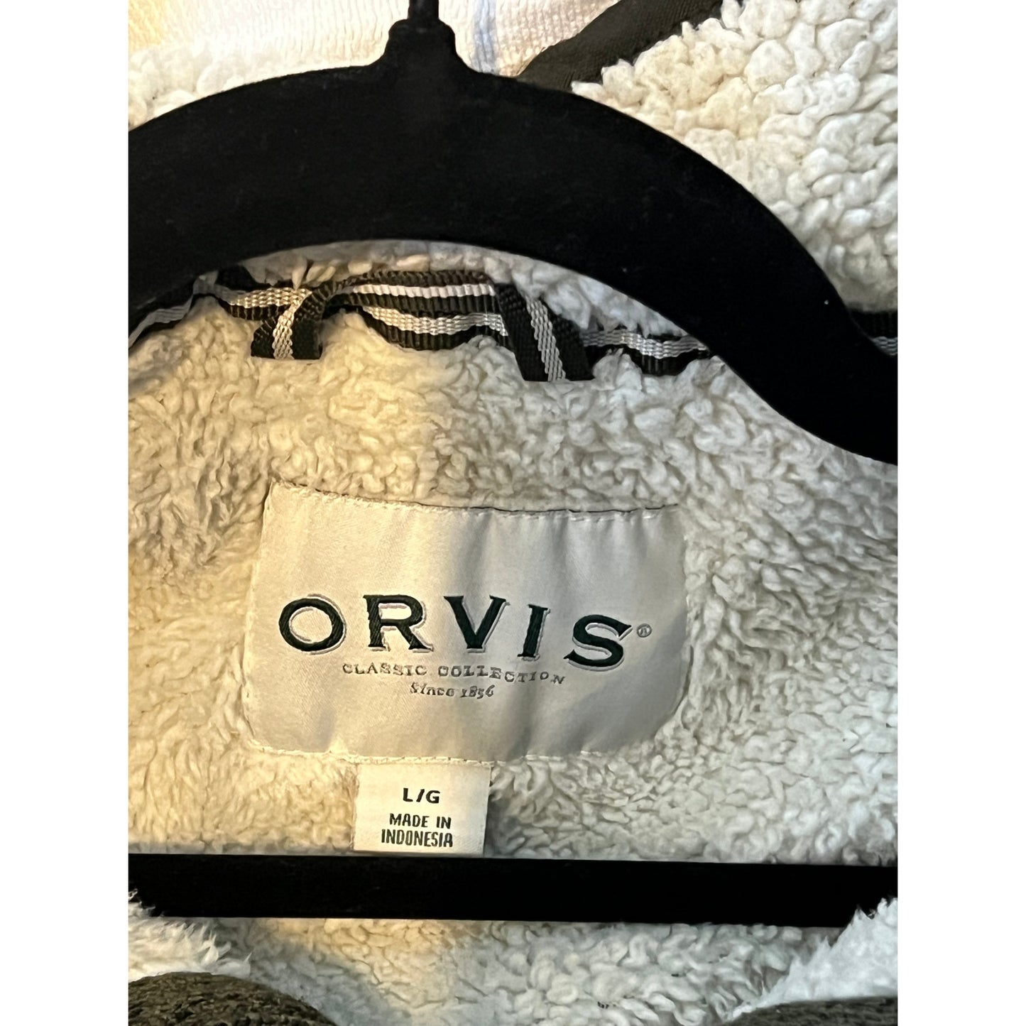 Polaire Orvis isolée à quart de zip gris anthracite homme taille L