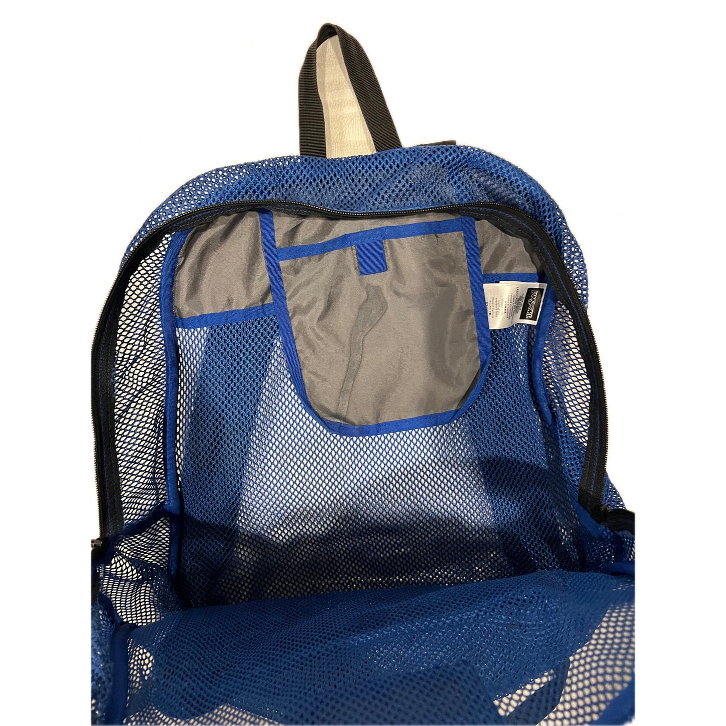 Jansport Blue Mesh See Through Backpack