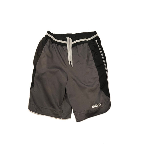 AND1 Gray Black  8" Inseam Training Shorts Mens Small