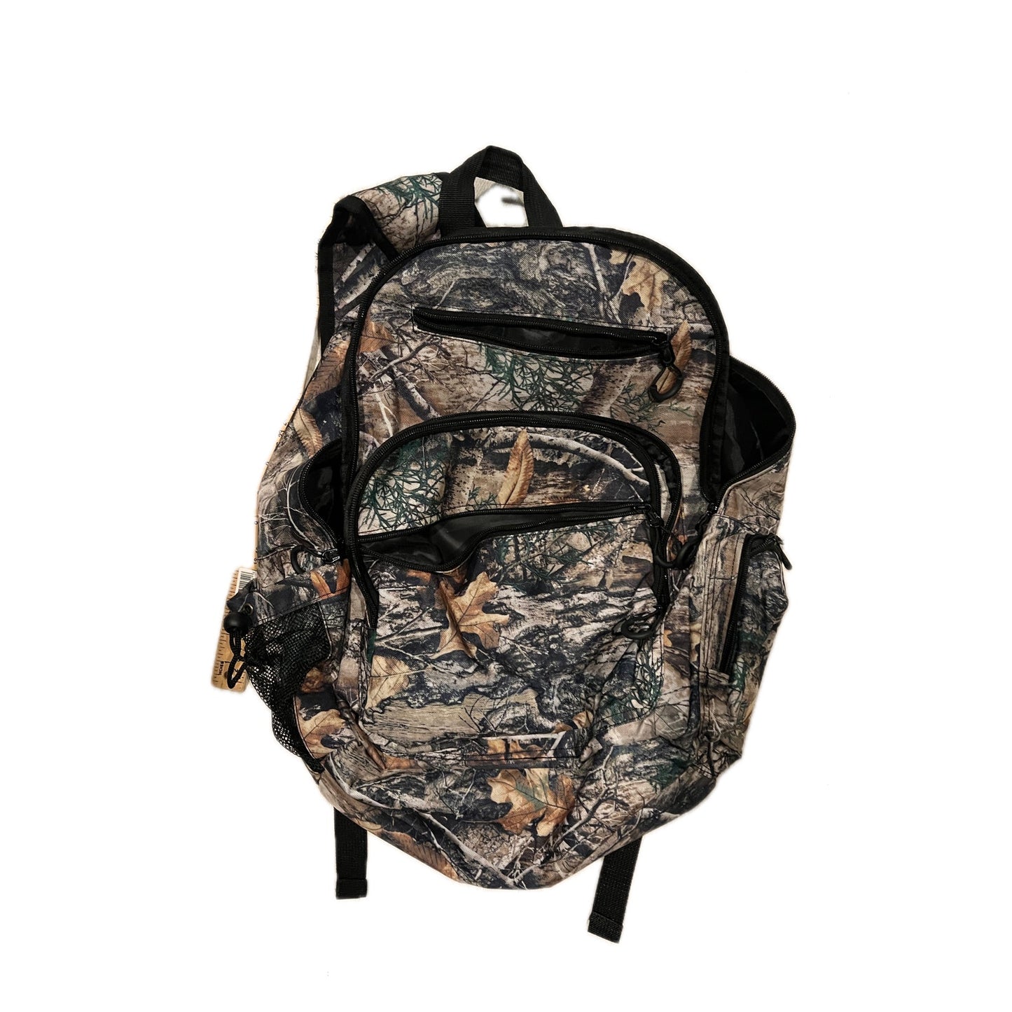 Swiss Design Camo Camouflage Wood Nature Backpack 18X16”