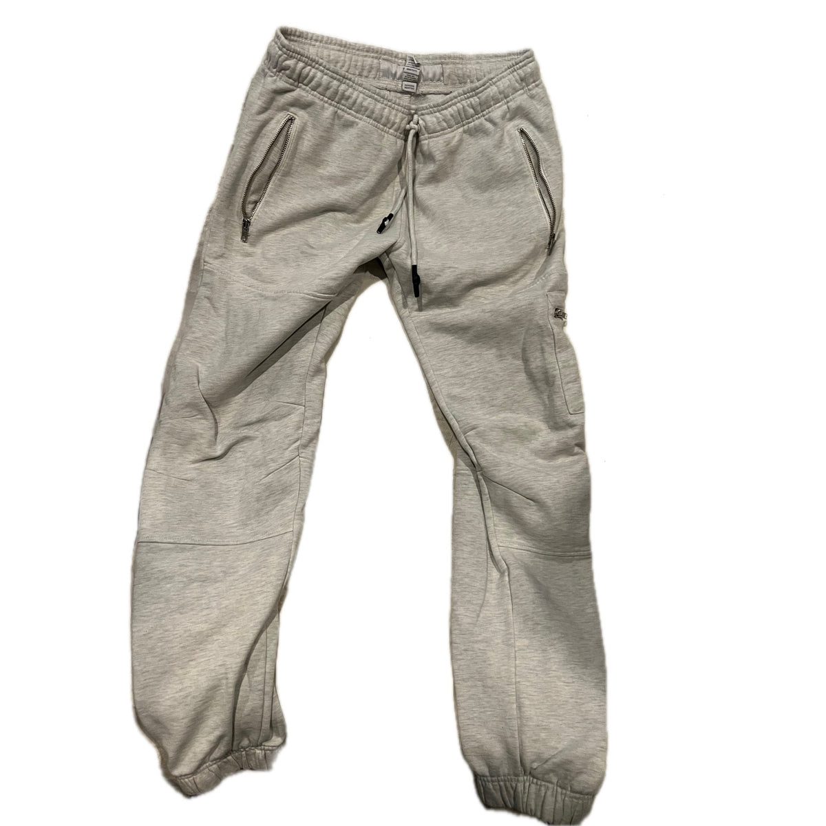 Stockpile White Cuffed Ankle Cargo Sweatpants Mens Medium