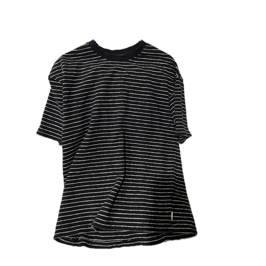 American Eagle Black Striped Knit Type T-Shirt Mens MT
