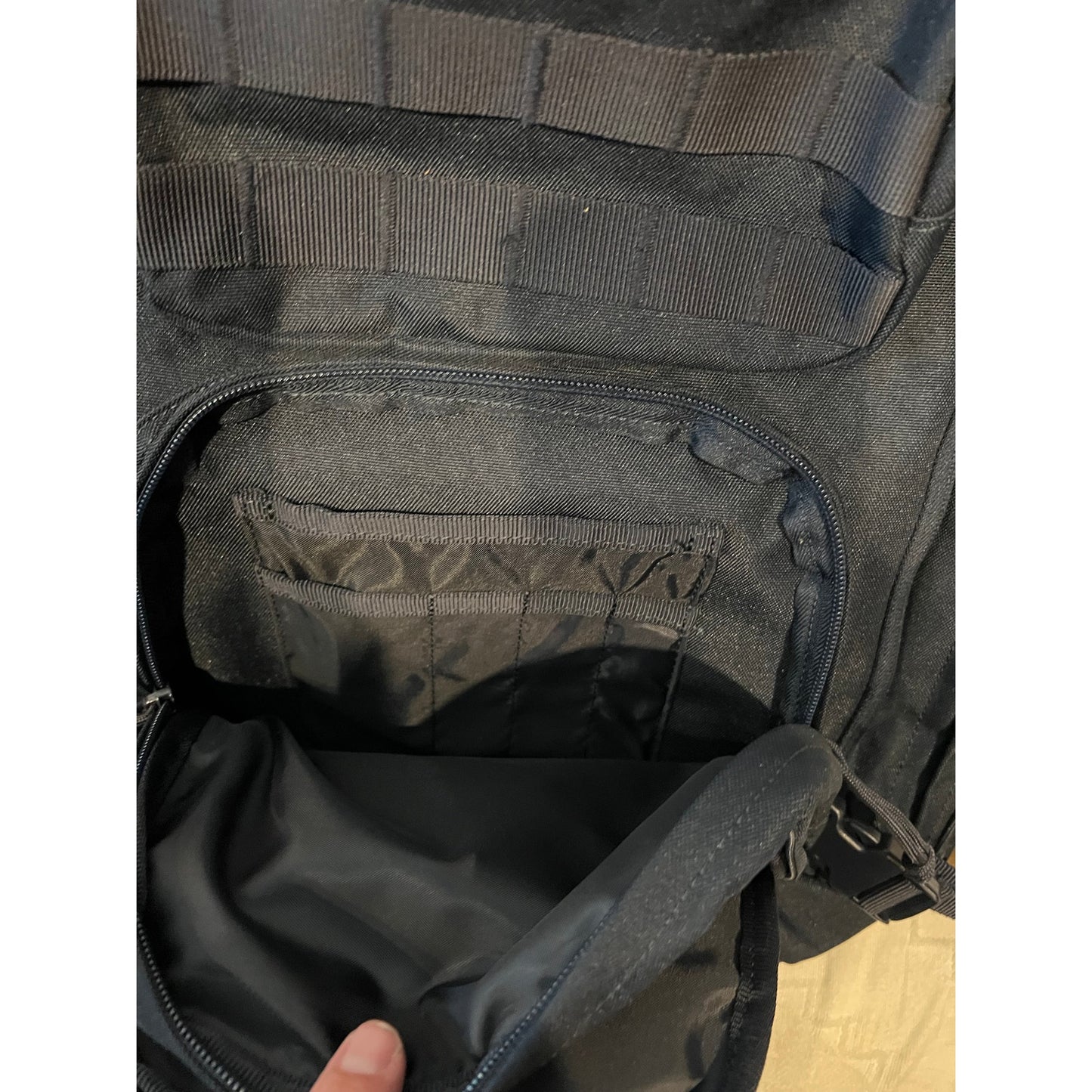 Highland Outdoor Tactical Black Canvas Backpack XL
