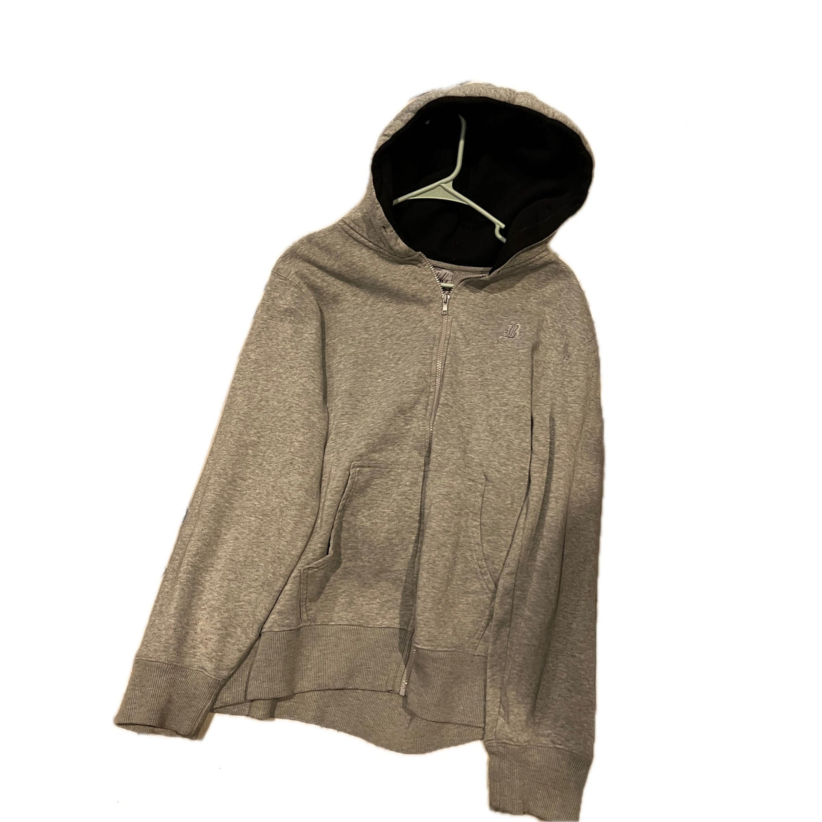 Brooklyn Xpress Gray Full Zip Up Hoodie Mens Large