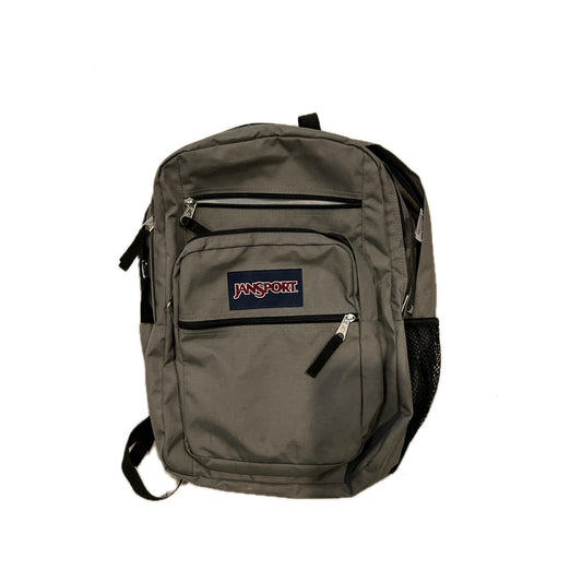 JanSport Big Student 3 Section Gray Black Backpack