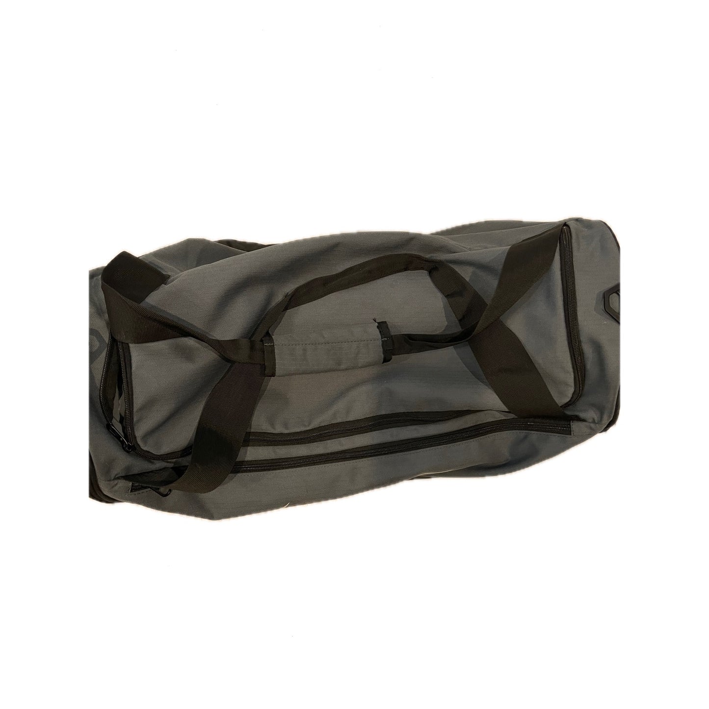 Nike Brasilia 9.5 Gray Black Medium 60L Duffel Gym Bag