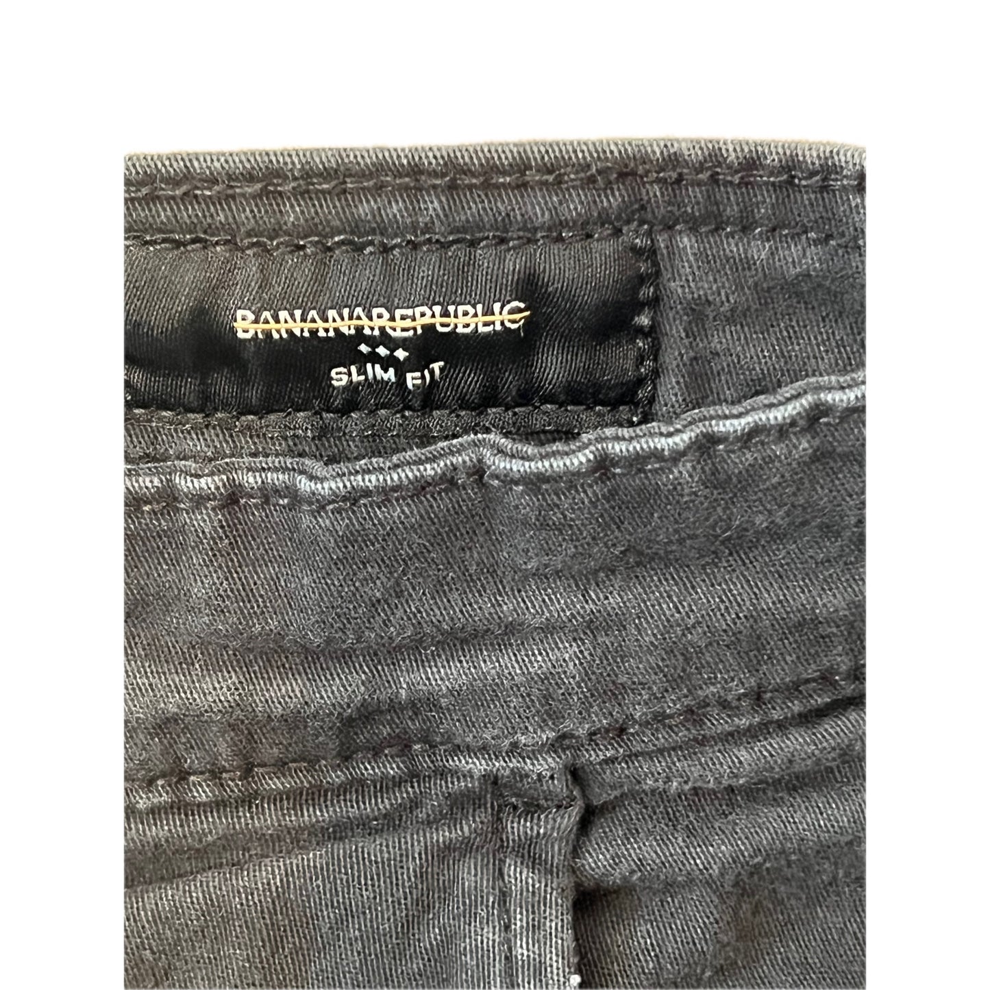 Banana Republic Jean Coupe Ajustée Homme Noir/Gris Taille 32x32
