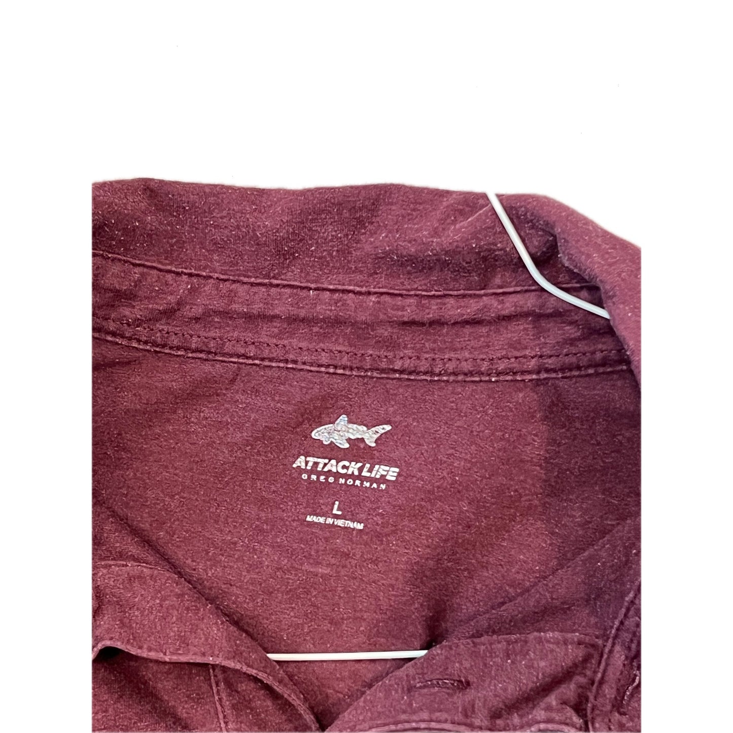 Greg Norman Shark Rugby Manches Longues Bordeaux Homme Large