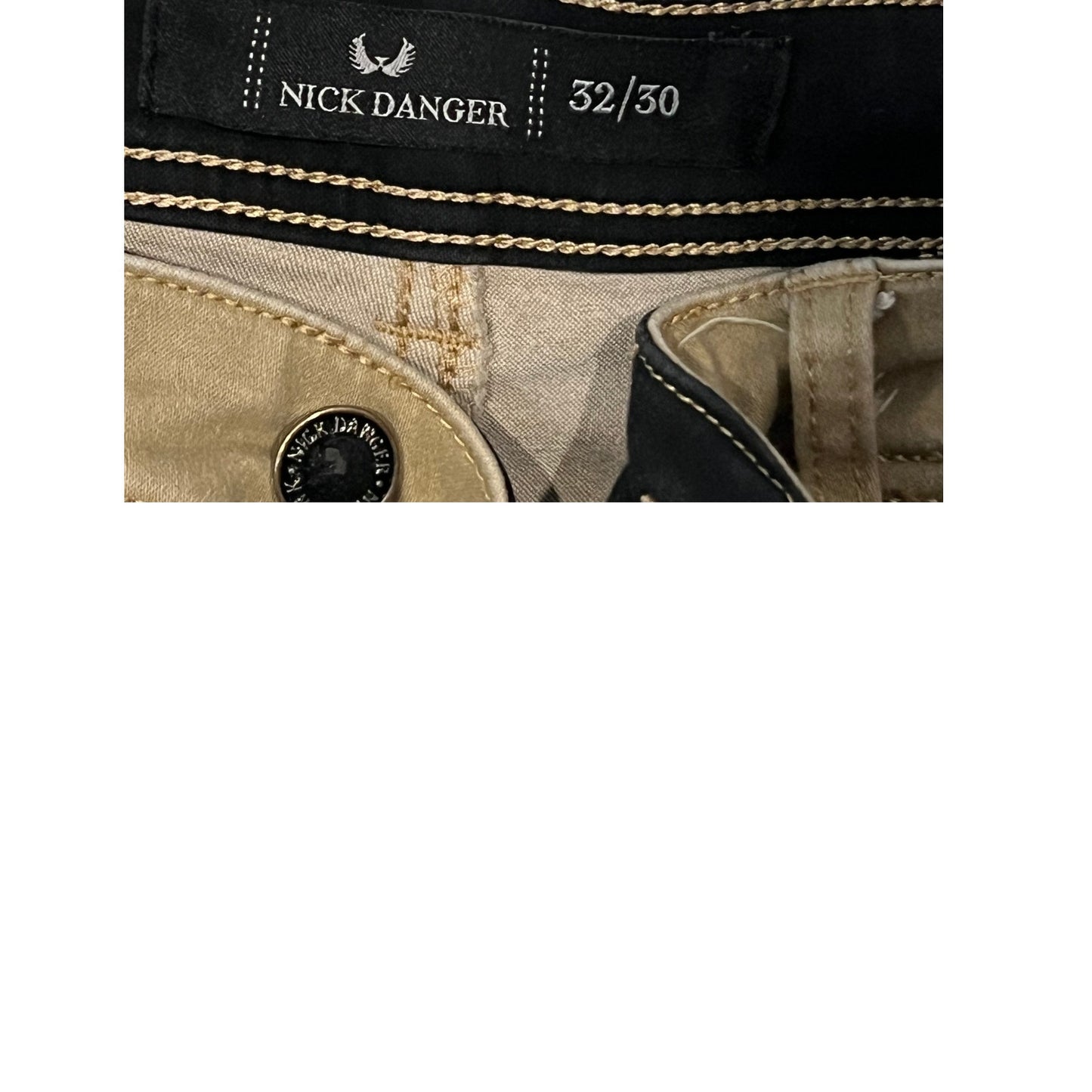 Nick Danger Jeans entallados color beige para hombre 32x30