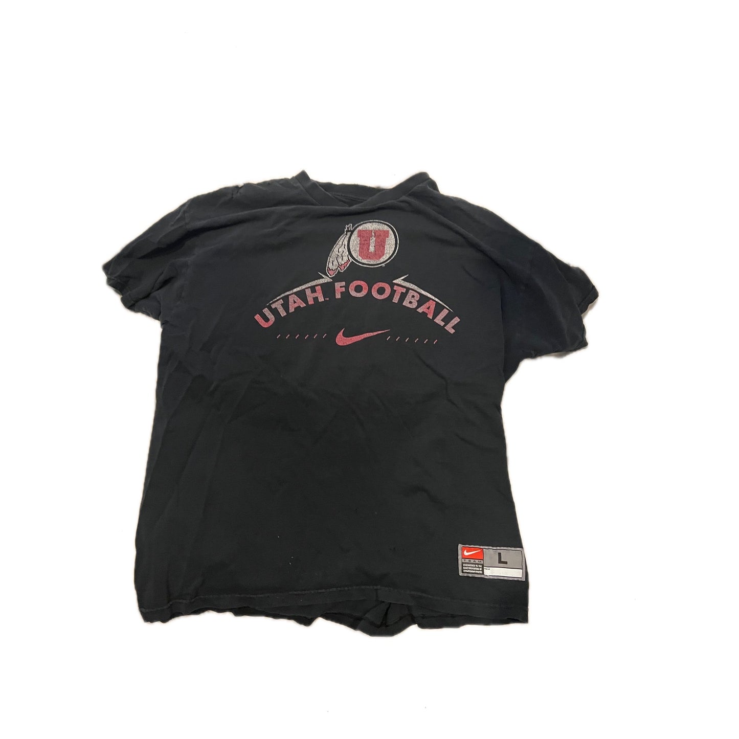 Nike Utah Football Tee Black Mens Large