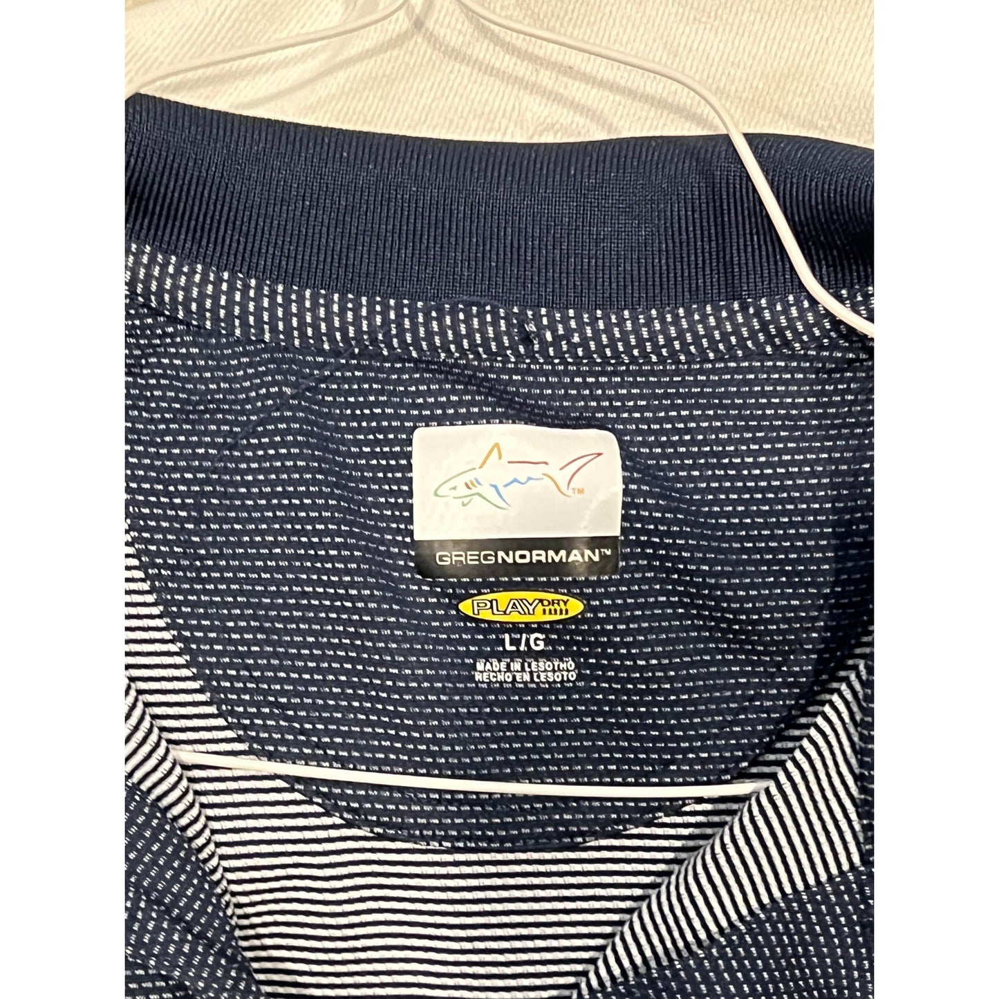 Blue Print Greg Norman Play Golf Shirt Mens L