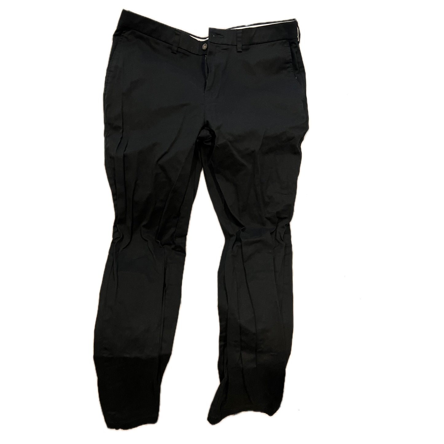 Pantalón de vestir George Black Flat Font Hombre 36x34