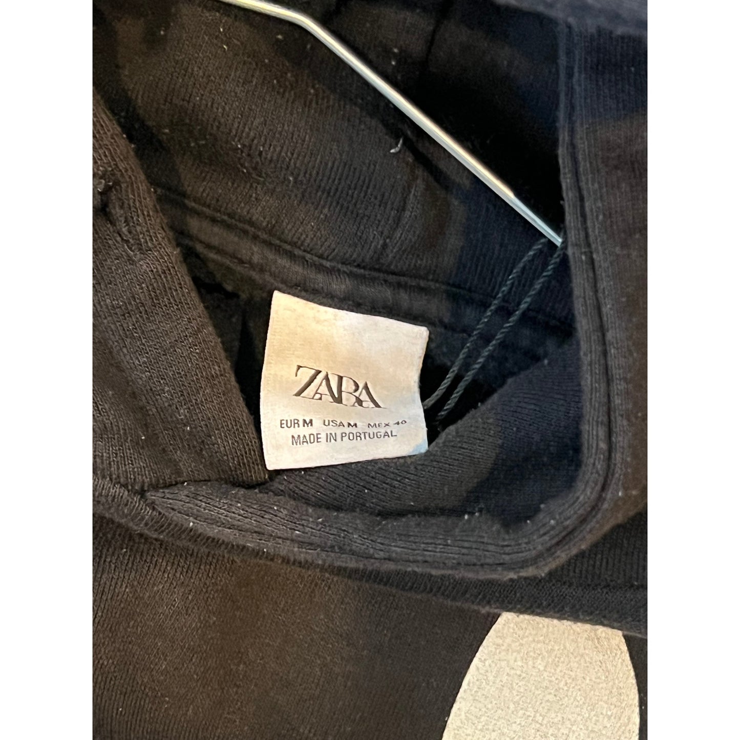 Zara We Used To Be Free Hoodie Noir Homme Taille M