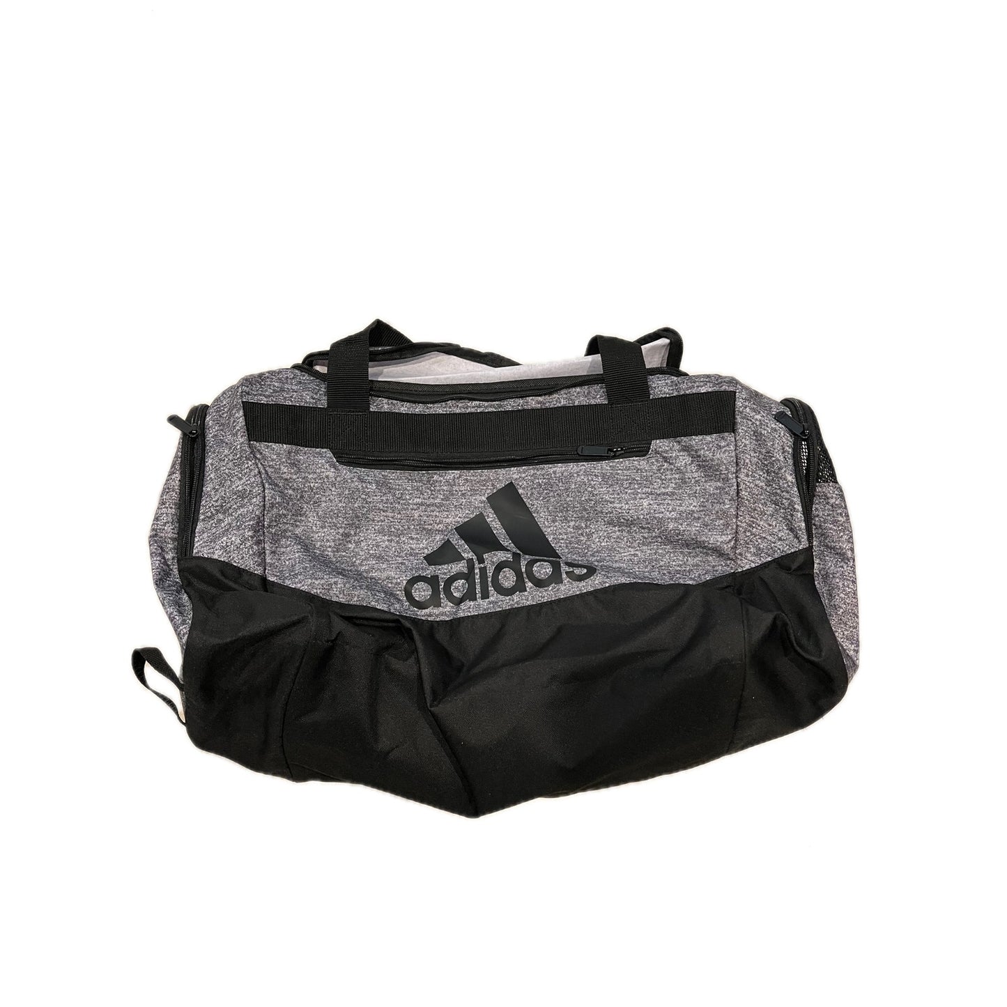Bolsa de Lona Mediana Adidas Defender 20"x12"x10" Negra y Gris