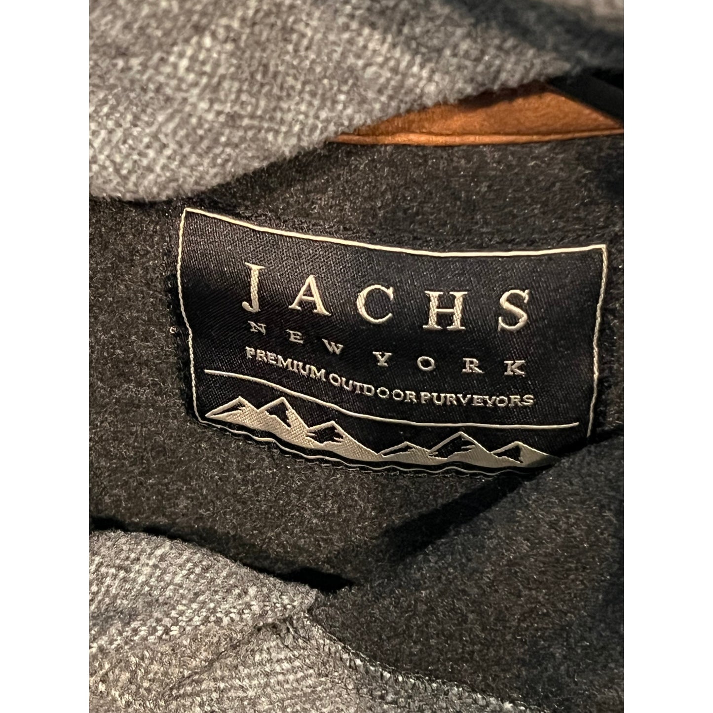 Jachs NY Knitted Charcoal Gray hoodie Mens XL