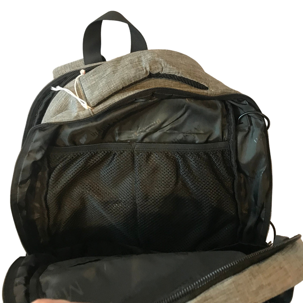 Matein Gray Padded Laptop Backpack