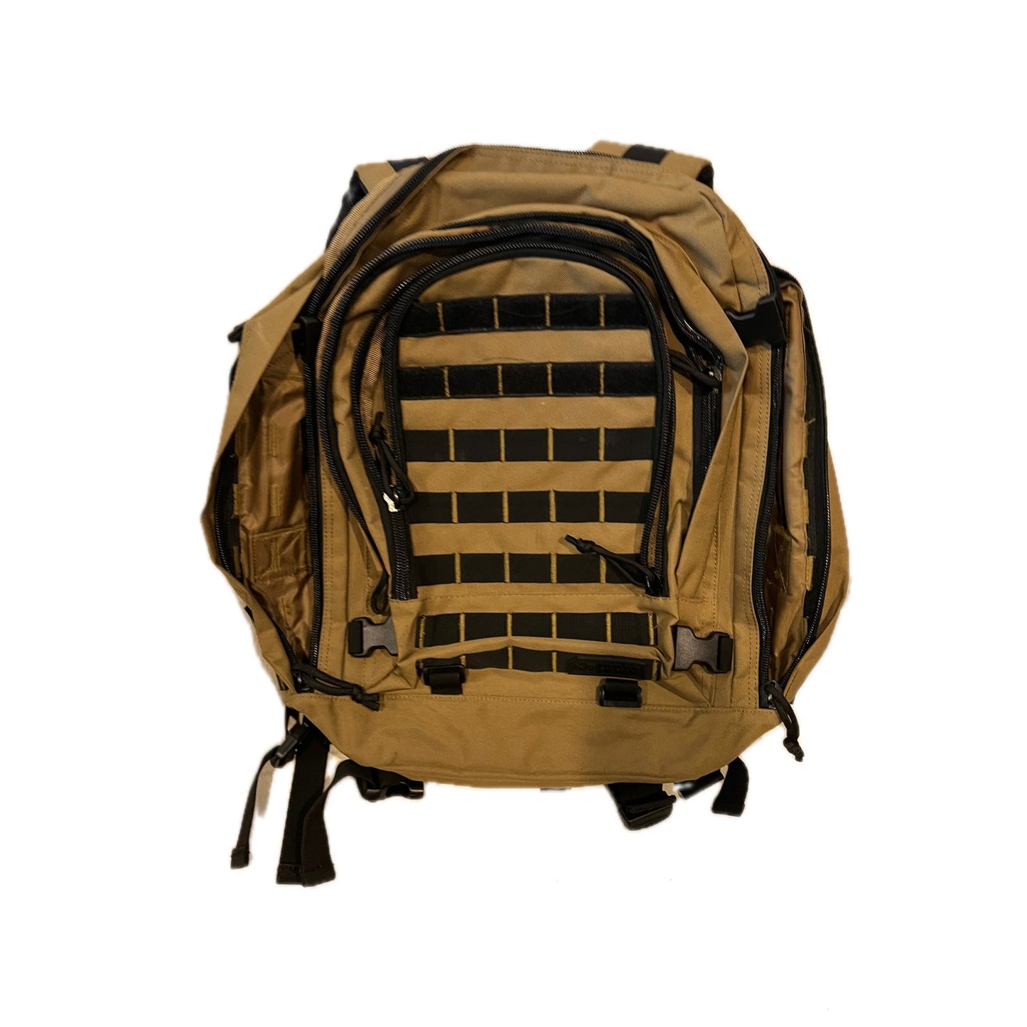 Highland Outdoor Tactical Tan Black Canvas Backpack XL