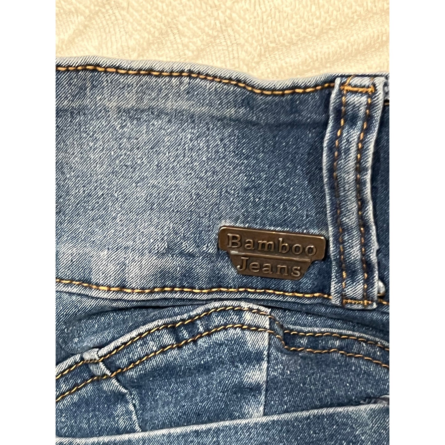 Bamboo Jeans Skinny Jeans tiro medio de mujer 2 23x29