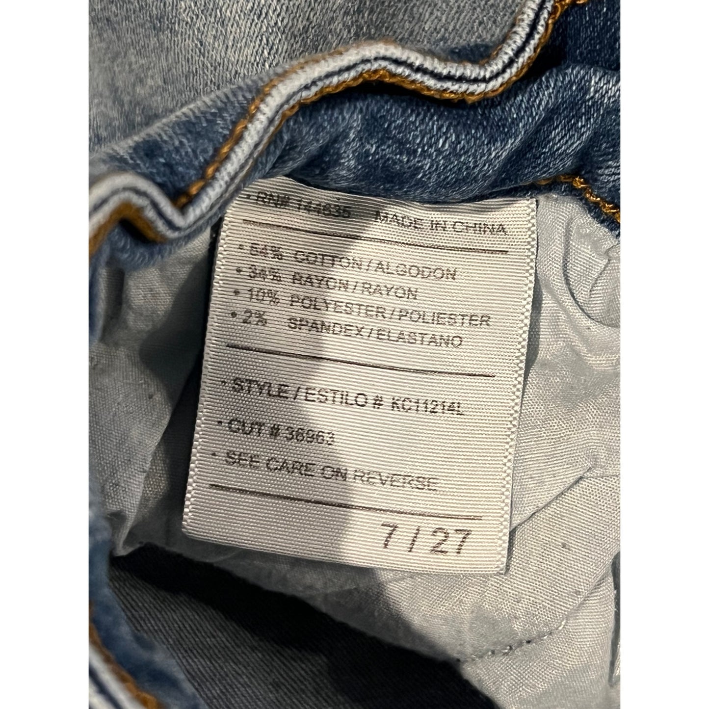Kancan Jeans ajustados de talle medio lavado medio para mujer 7/27