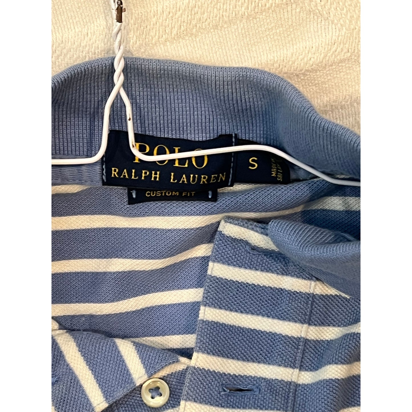 Polo by Ralph Lauren Blue Striped Shirt Mens S