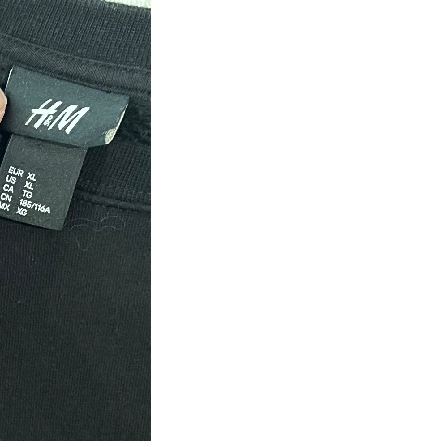 H&M OU Men's Crewneck Sweatshirt - Black - Size XL