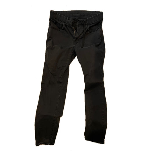 Uniqlo Flat Front Slim Black Pants Mens 32x28