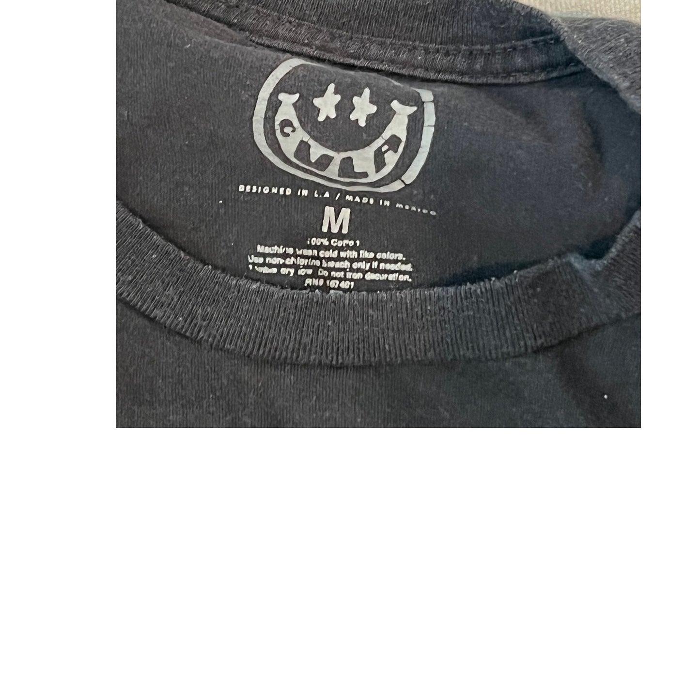 CULA Psaumes 23:4 T-shirt noir homme M
