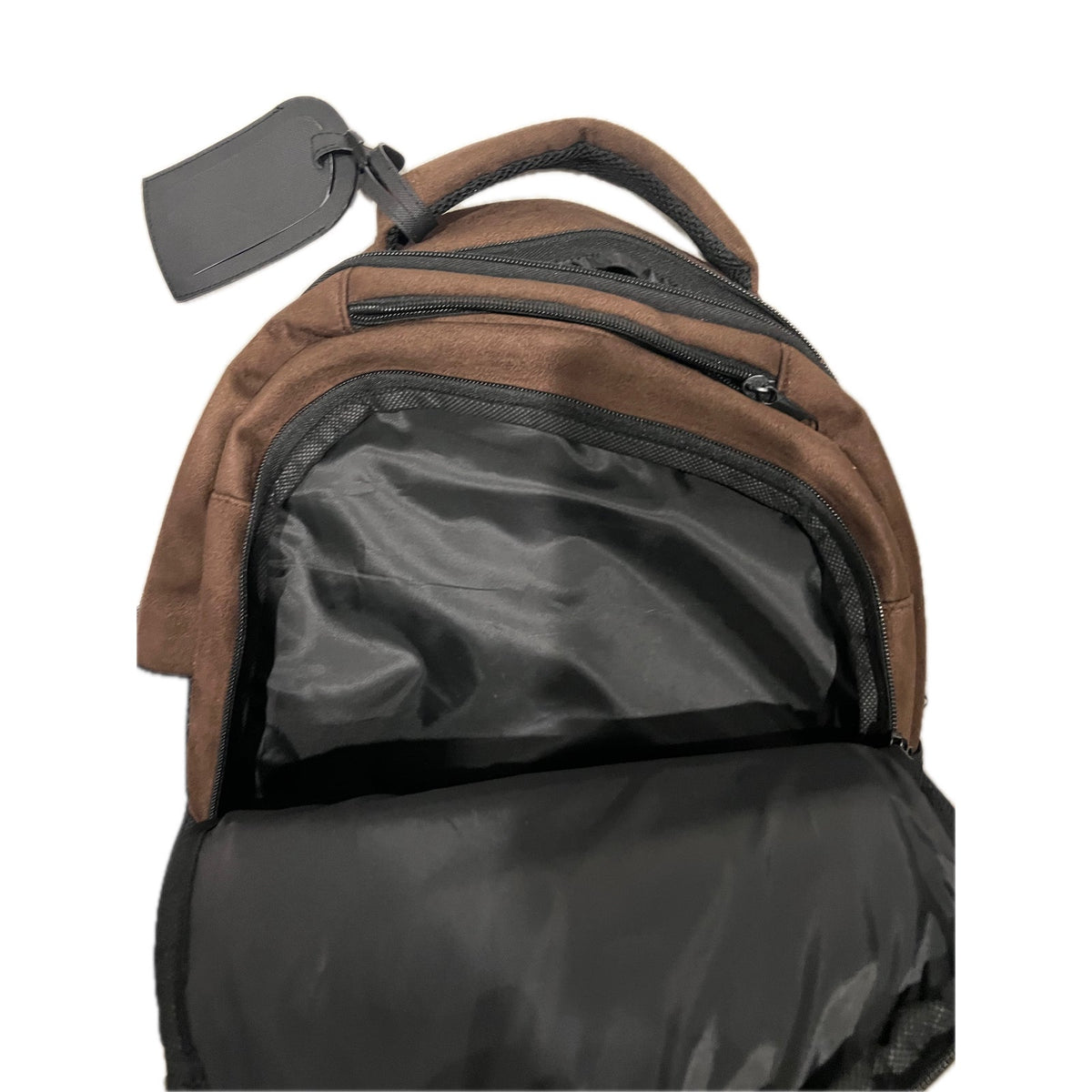 Hiram Bingham Belmond Train Brown Suede Feel Backpack