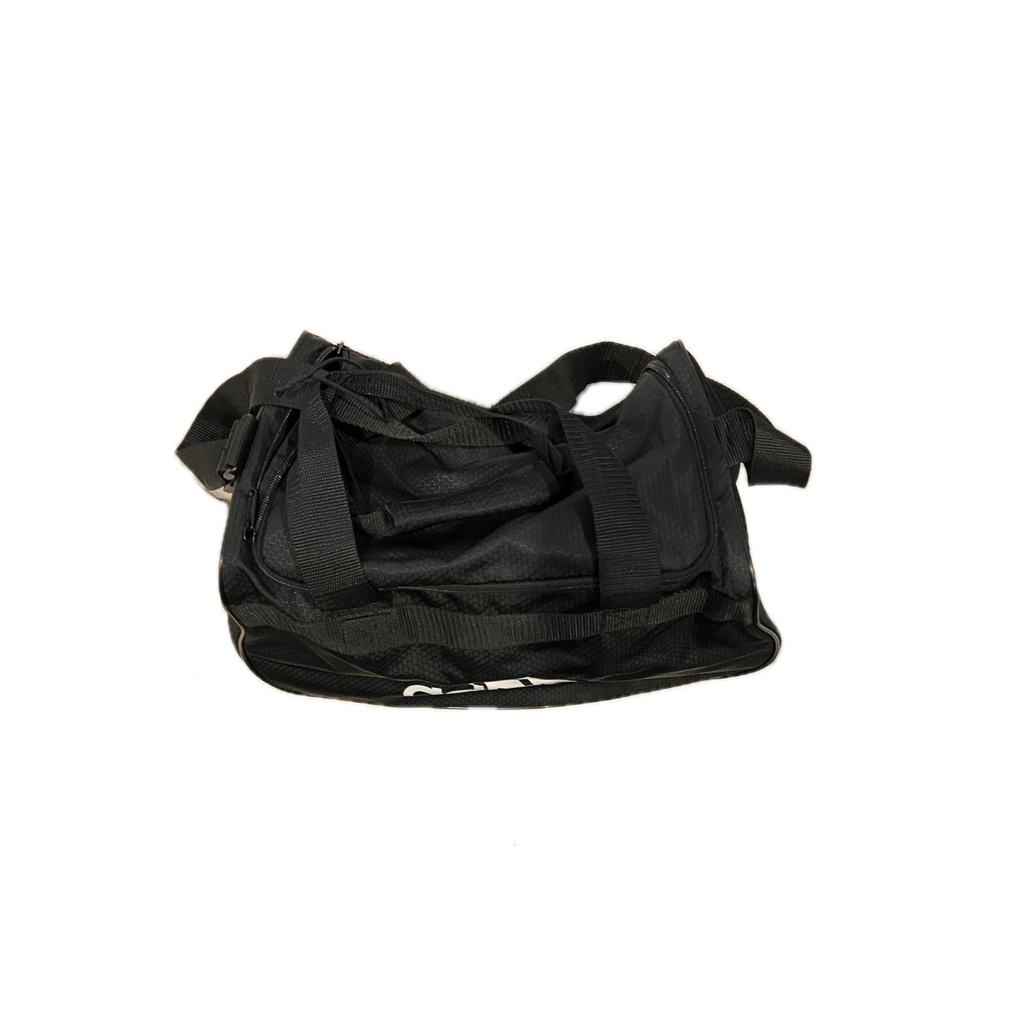 Adidas Defender Small 16"x10"x8" Black White Duffel Gym Bag