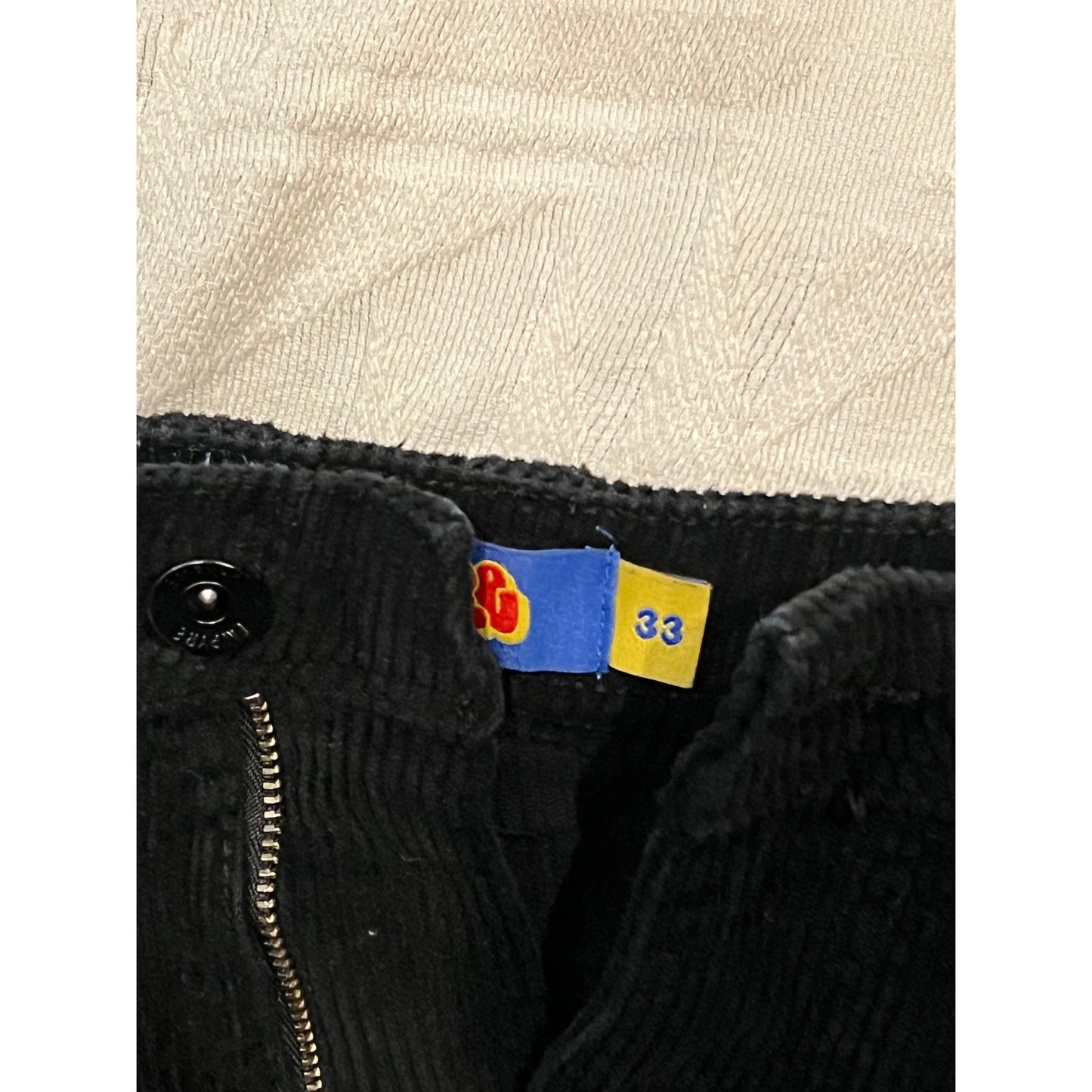 Empyre Loose Black Corduroy Pants Mens 33x28