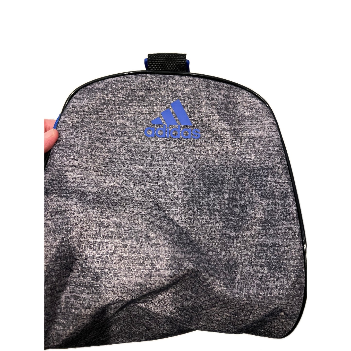 Adidas Defender Small 16"x10"x8" Black Blue Duffel Gym Bag