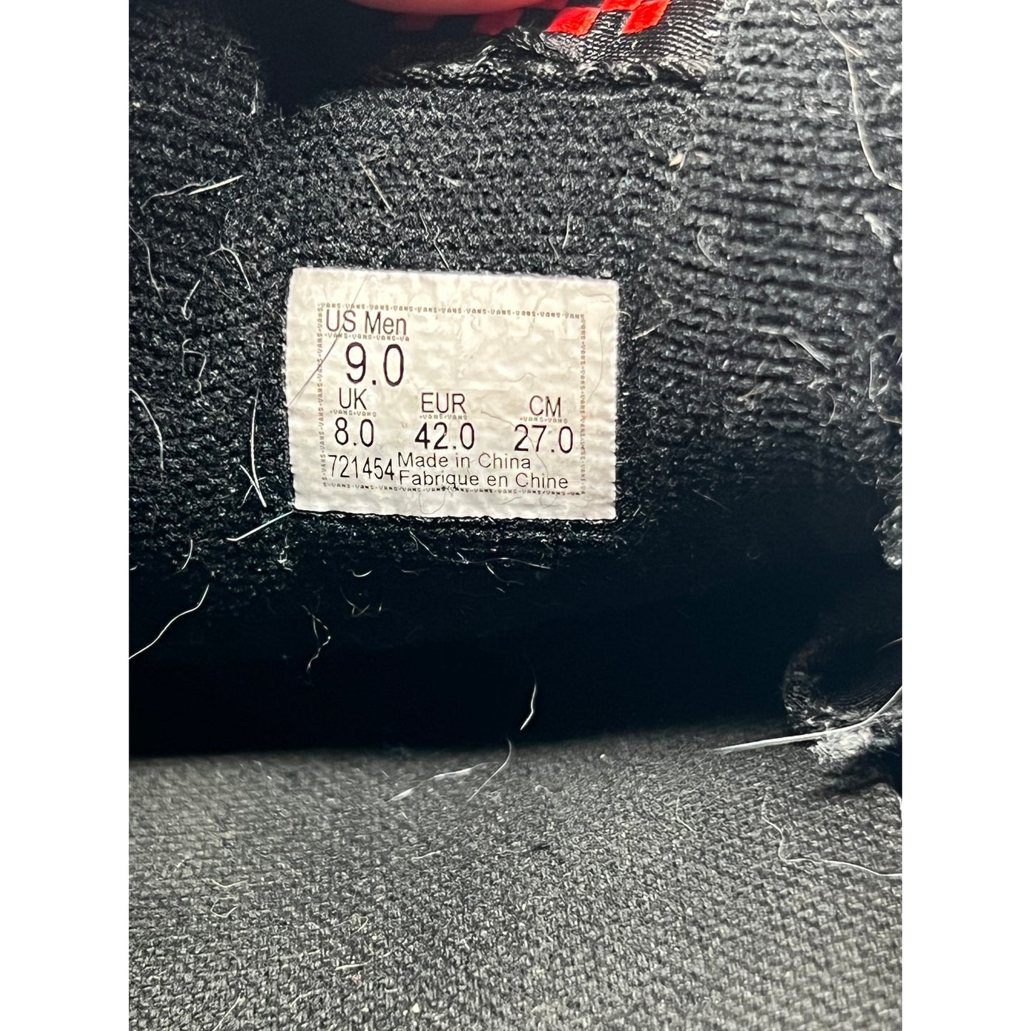 Vans Off The Wall Gray Black Sneakers Mens Size 9