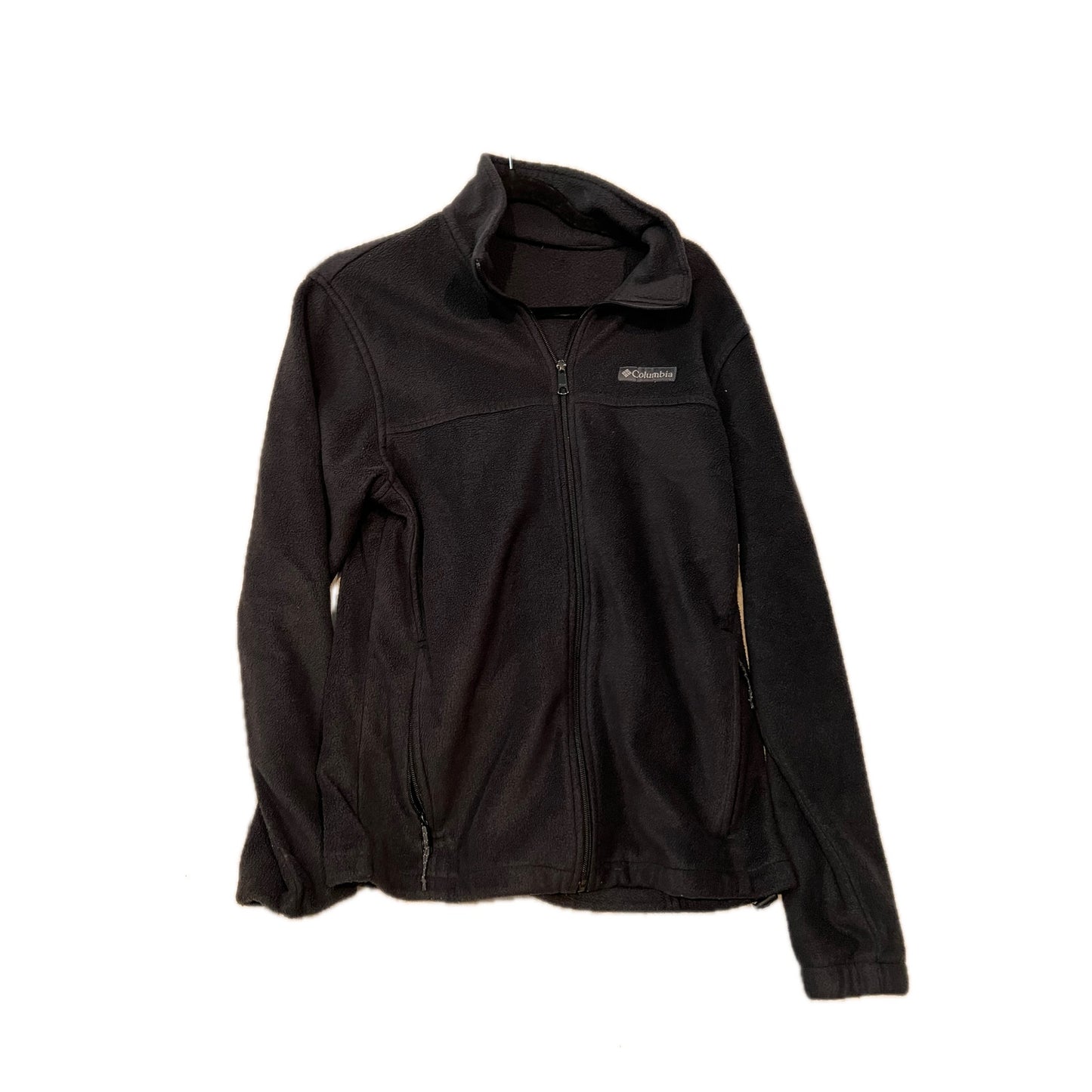 Columbia ZIp Up Charcoal Gray Fleece Mens L