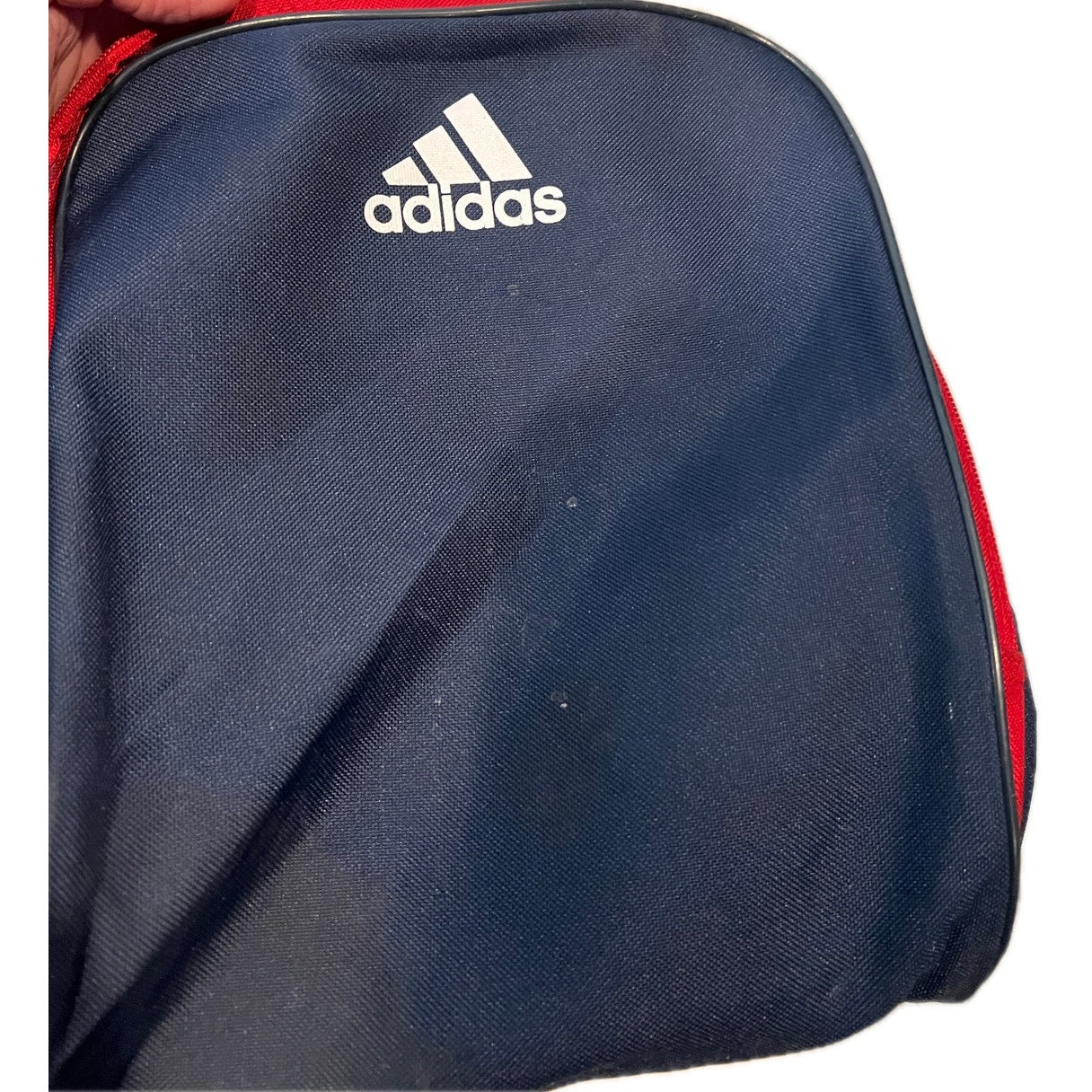Adidas Defender Medium 20"x12"x10" Blue Red Duffel Bag