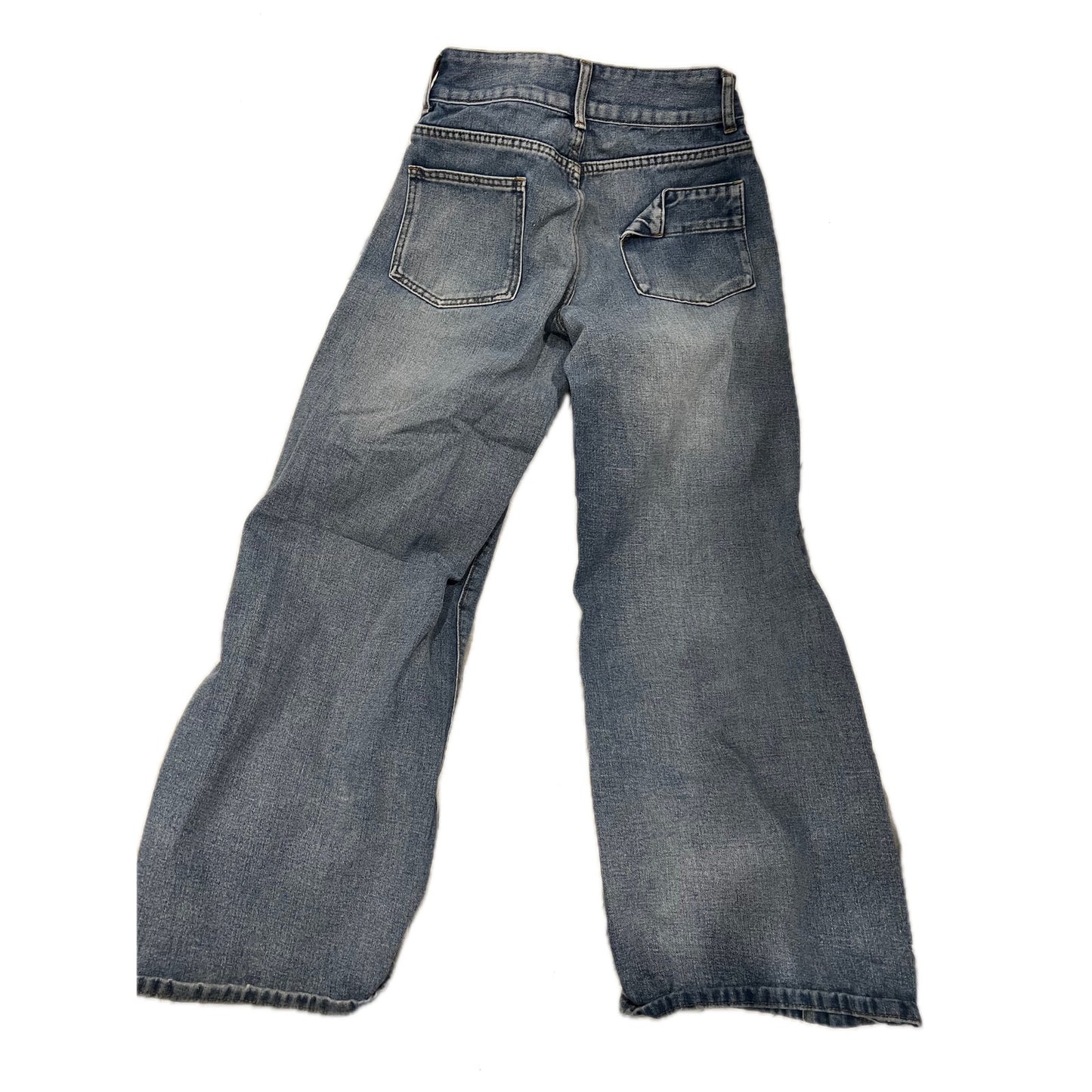 Shein Jeans Anchos Holgados de Tiro Medio para Mujer 2 25x30