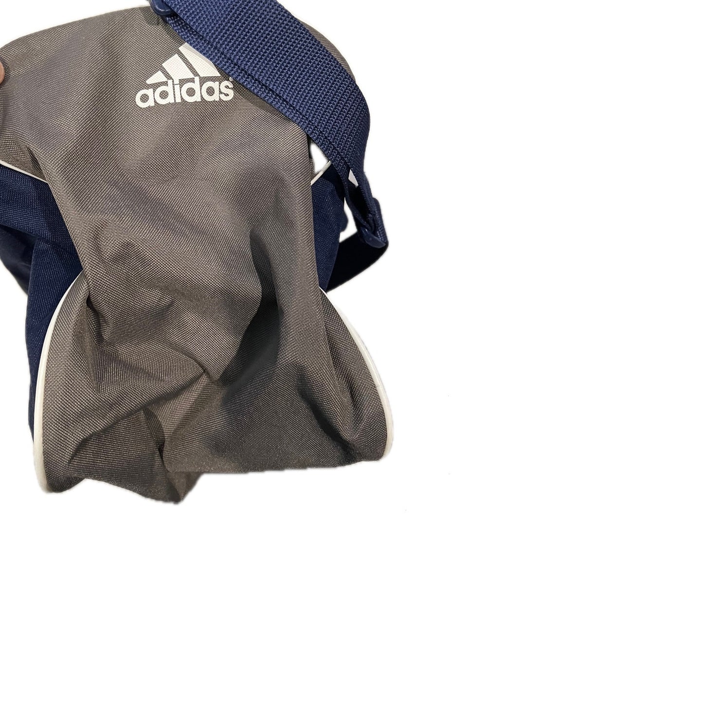 Adidas Defender Small 16"x10"x8" Blue Gray Duffel Gym Bag