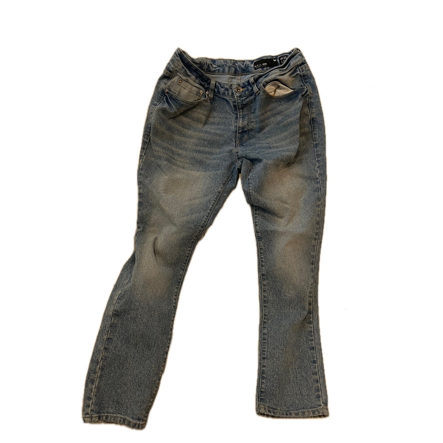 WXYZ Slim Straight Jeans Blue Mens 30x30