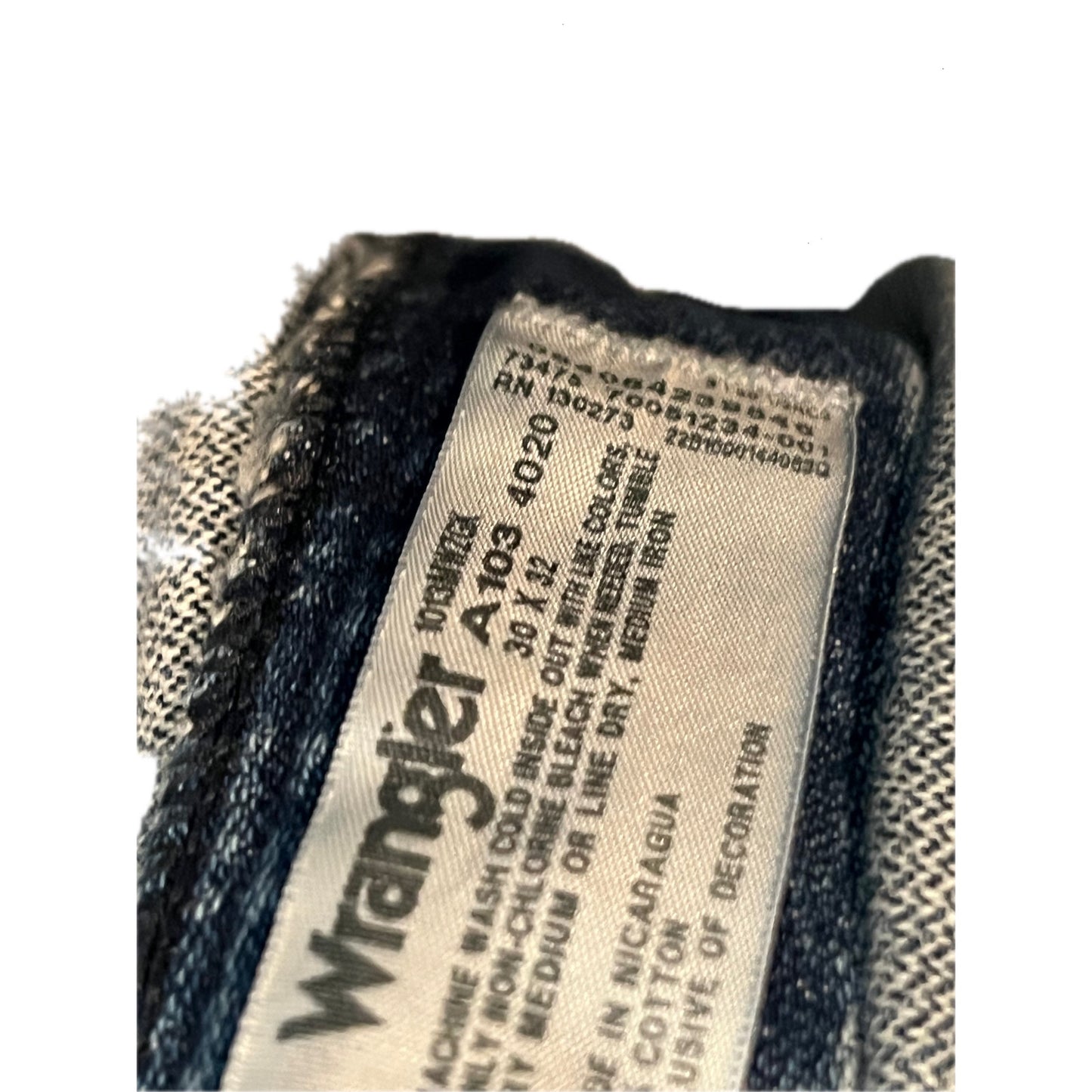 Wrangler A103 4020 Straight Leg Cowboy Cut Jeans Mens 30x32