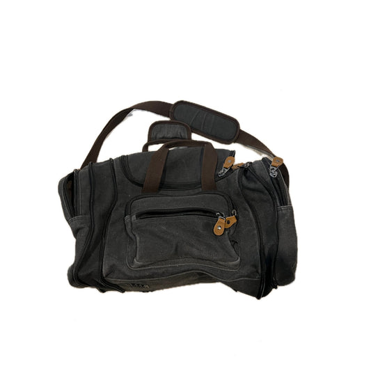 Bolsa de lona resistente marrón 18"x12"x10"