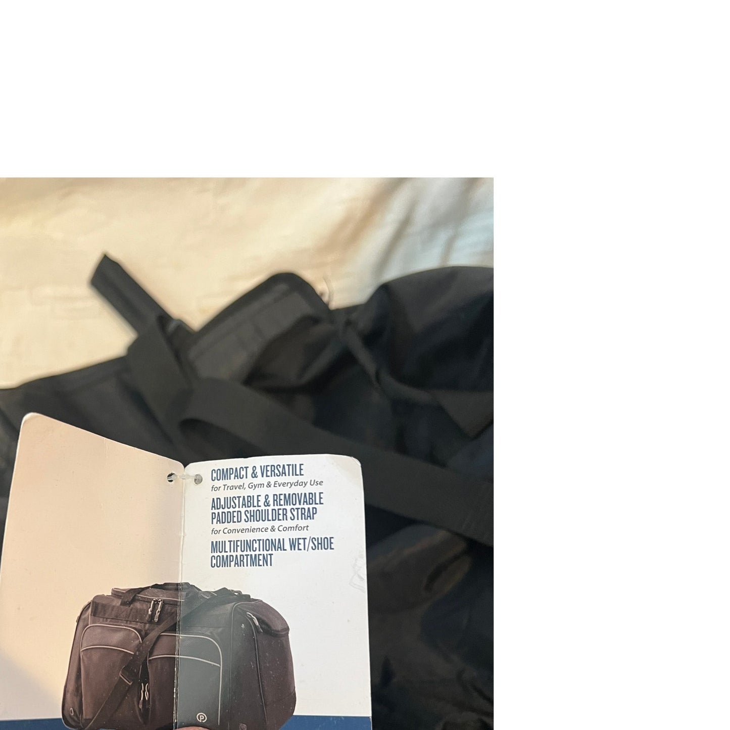 Sac polochon de sport et de voyage Protege 28 po, noir
