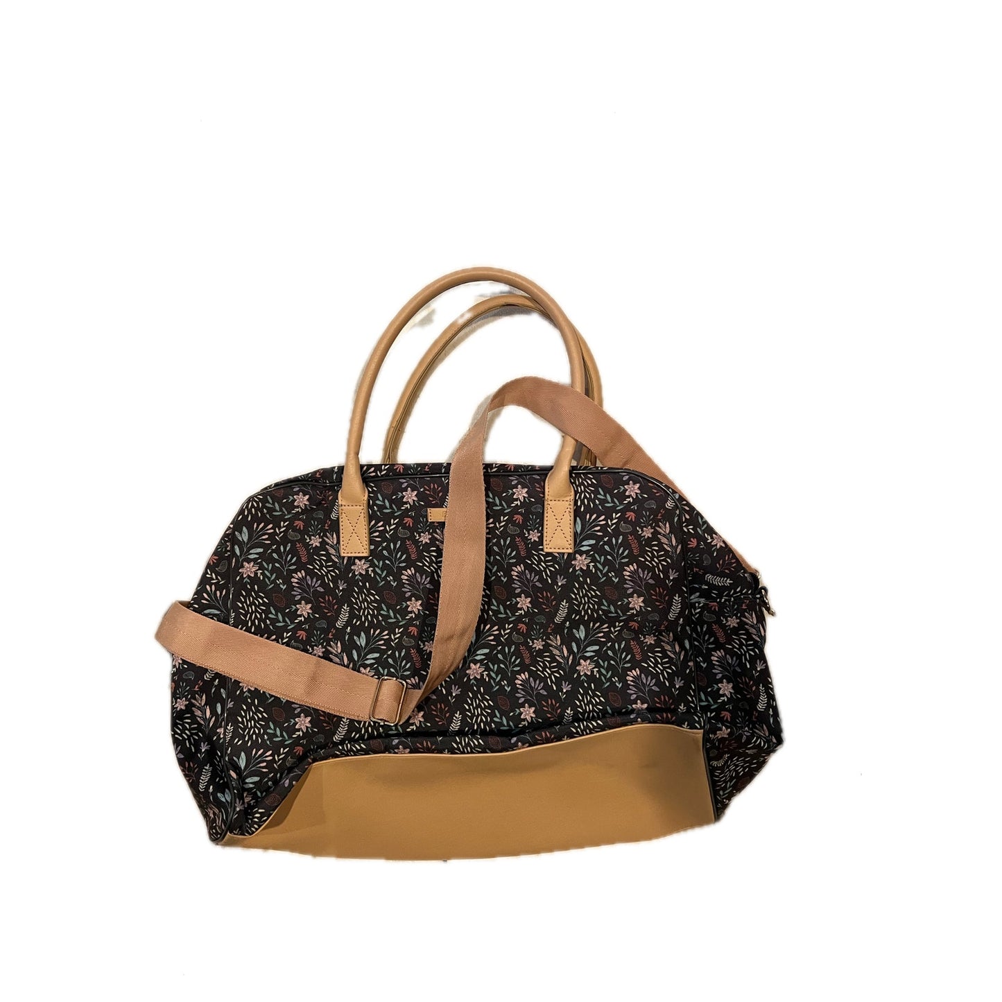 Sac polochon fourre-tout à imprimé floral 50x30x20cm