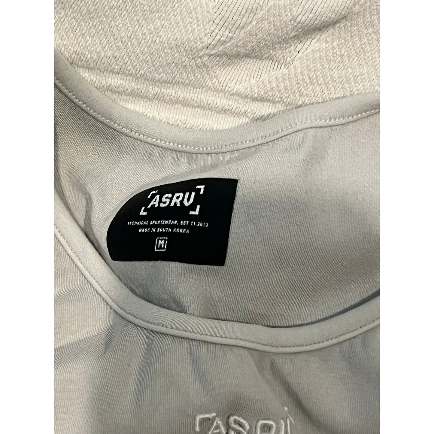 ASRV White Tank Top Tee Shirt Mens Medium