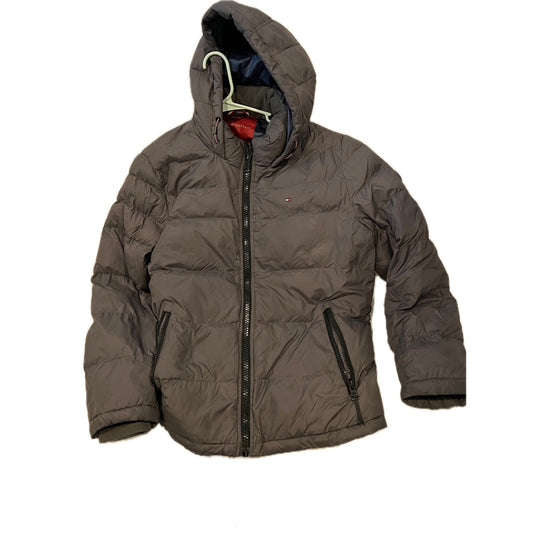 Tommy Hilfiger Gray Puffy Jacket Mens Large