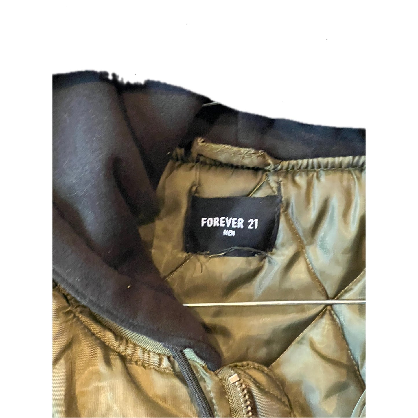 Forever 21 Hooded Bomber Jacket Mens L