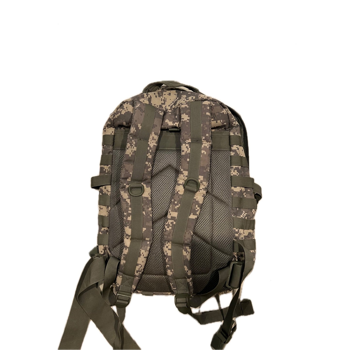 No Label Green Brown Camo XL Tactical Backpack