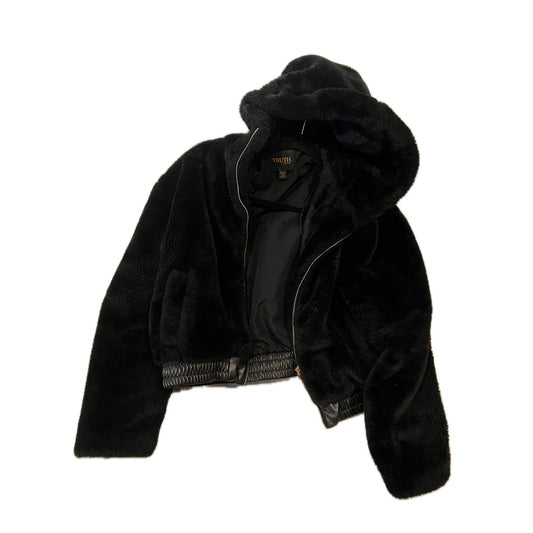 Truth by Republic Cropped Faux Fur Jacket Womans XS